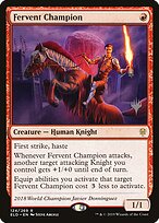 Fervent Champion (PPELD-124) - Throne of Eldraine Promos