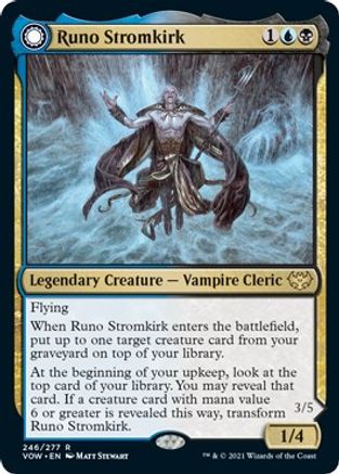 Runo Stromkirk (VOW-246) - Innistrad: Crimson Vow: (Double Faced Transform) Foil