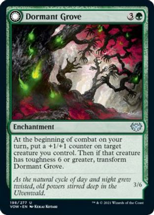 Dormant Grove (VOW-198) - Innistrad: Crimson Vow: (Double Faced Transform) Foil