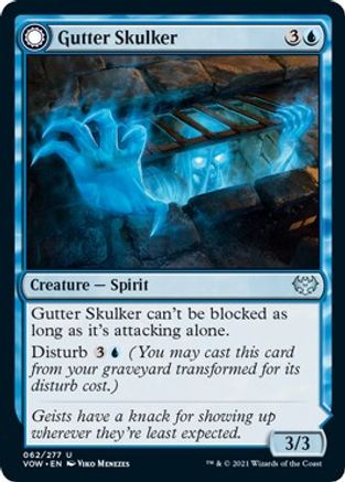 Gutter Skulker (VOW-062) - Innistrad: Crimson Vow: (Double Faced Transform) Foil