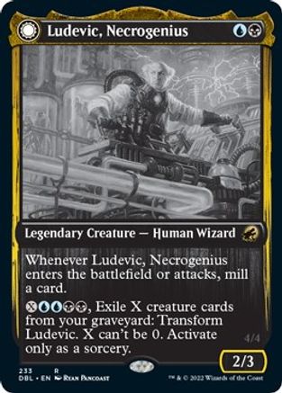 Ludevic, Necrogenius (DBL-233) - Innistrad: Double Feature: (Double Faced Transform) Foil