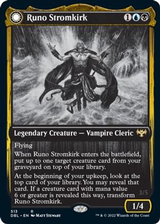 Runo Stromkirk (DBL-513) - Innistrad: Double Feature: (Double Faced Transform) Foil