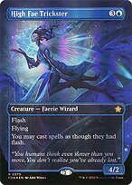 High Fae Trickster (Borderless) (Mana Foil) (FDN-375) - Foundations Foil