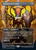 Commander's Plate (SLD-1339) - Secret Lair Drop (Borderless) Foil