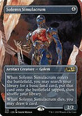 Solemn Simulacrum (Alternate Art) (M21-319) - Core Set 2021 (Borderless)