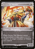 Seven-Tail Mentor (Showcase) (NEO-313) - Kamigawa: Neon Dynasty: (Showcase) Foil