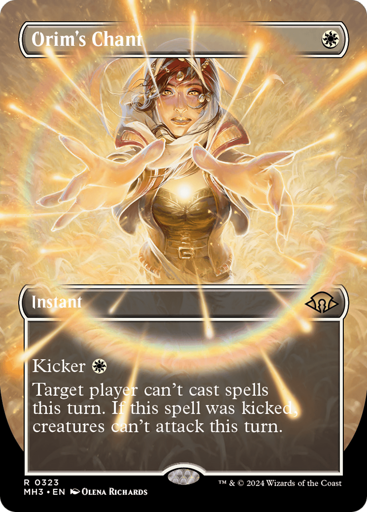 Orim's Chant (Borderless) (MH3-323) - Modern Horizons 3 Foil