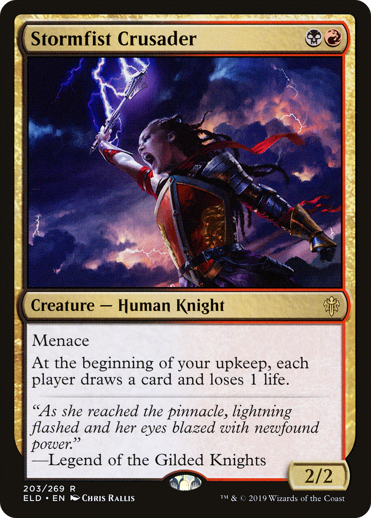 Stormfist Crusader (ELD-203) - Throne of Eldraine Foil