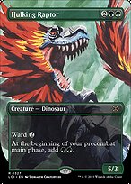 Hulking Raptor (Borderless) (LCI-327) - The Lost Caverns of Ixalan