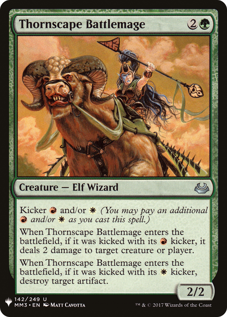 Thornscape Battlemage (LIST-MM3-142) - The List