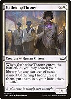 Gathering Throng (SNC-013) - Streets of New Capenna Foil