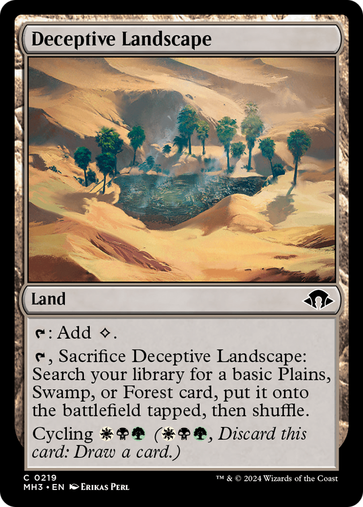 Deceptive Landscape (MH3-219) - Modern Horizons 3 Foil
