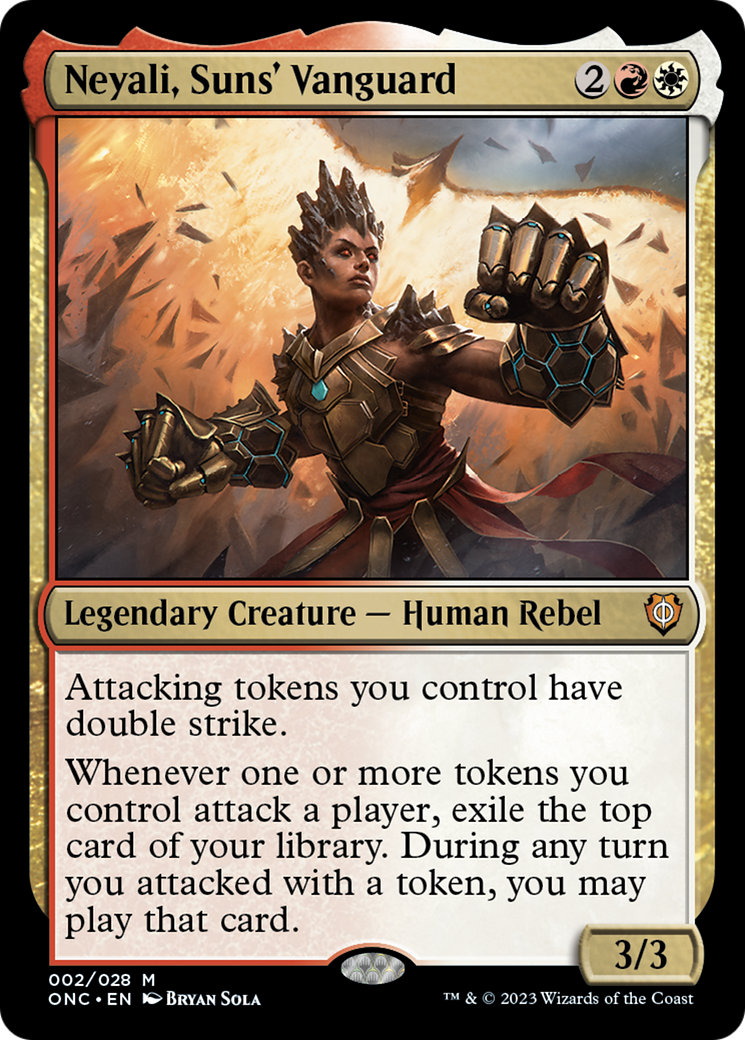 Neyali, Suns' Vanguard (ONC-002) - Phyrexia: All Will Be One Commander Foil