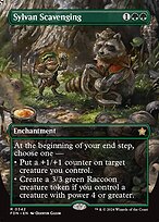 Sylvan Scavenging (Borderless) (FDN-342) - Foundations: (enchantment) Foil