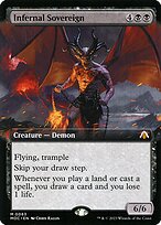 Infernal Sovereign (Extended Art) (MOC-083) - March of the Machine Commander: (Extended Art) Foil