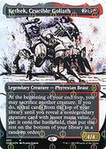 Kethek, Crucible Goliath (Showcase) (Step-and-Compleat Foil) (ONE-465) - Phyrexia: All Will Be One: (Showcase) (Borderless) Foil