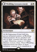 Wedding Announcement (VOW-045) - Innistrad: Crimson Vow: (Double Faced Transform) Foil