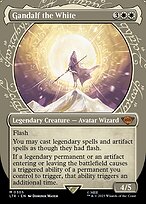 Gandalf the White (Showcase) (LTR-305) - The Lord of the Rings: Tales of Middle-earth: (Showcase) (Borderless) Foil