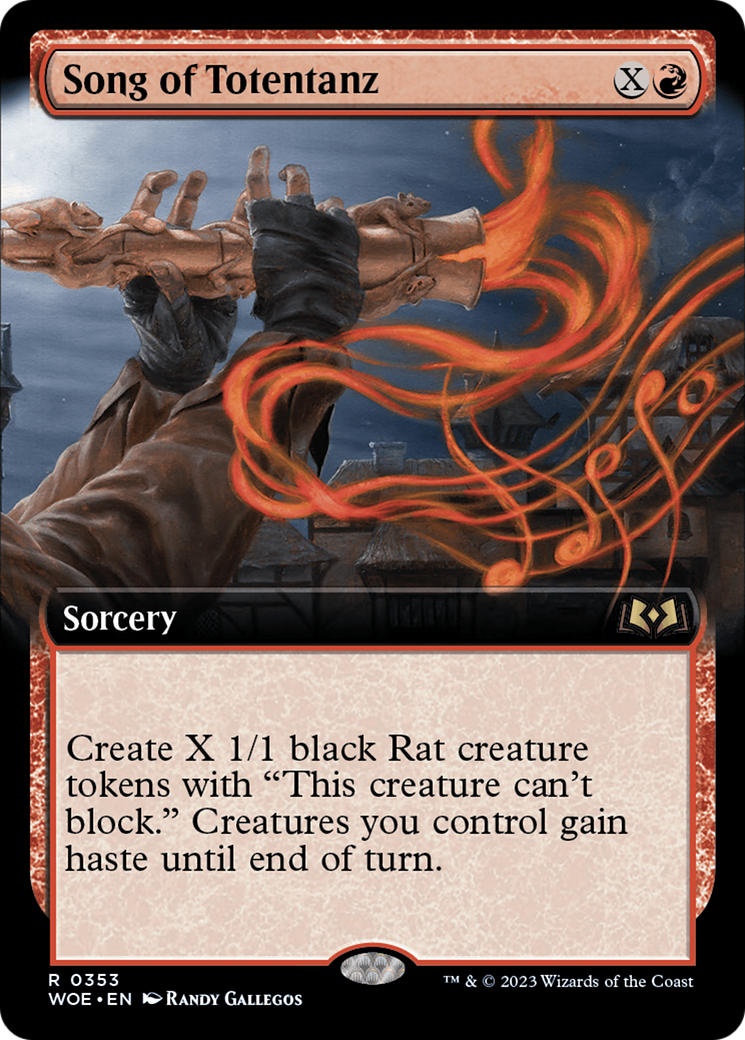 Song of Totentanz (Extended Art) (WOE-353) - Wilds of Eldraine: (Extended Art) Foil