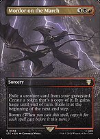 Mordor on the March (Borderless) (Surge Foil) (LTC-556) - Tales of Middle-earth Commander Foil