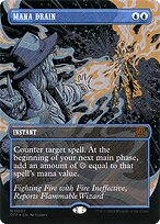 Mana Drain (Textured Foil) (OTP-067) - Breaking News (Borderless) Foil