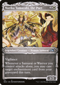 Norika Yamazaki, the Poet (Showcase) (NEO-311) - Kamigawa: Neon Dynasty: (Showcase) Foil