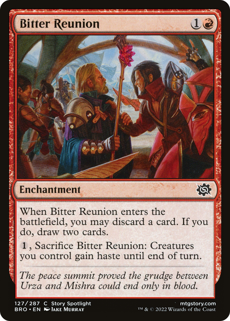 Bitter Reunion (BRO-127) - The Brothers' War Foil