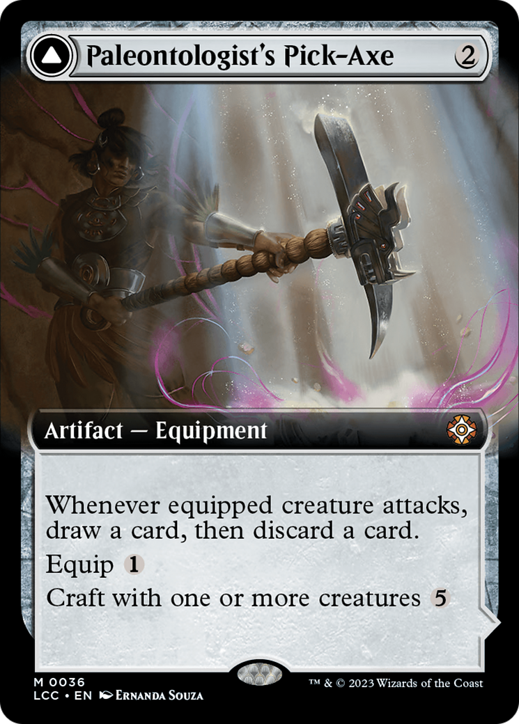 Paleontologist's Pick-Axe (Extended Art) (LCC-036) - The Lost Caverns of Ixalan Commander: (Extended Art) Foil