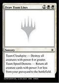 Draw Team Lines (-) - Un-Known Event Playtest Cards