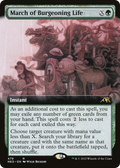 March of Burgeoning Life (Extended Art) (NEO-479) - Kamigawa: Neon Dynasty: (Extended Art)