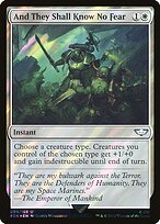 And They Shall Know No Fear (Surge Foil) (40K-009) - Warhammer 40,000 Commander Foil