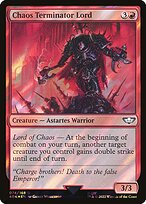 Chaos Terminator Lord (Surge Foil) (40K-074) - Warhammer 40,000 Commander Foil