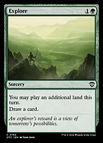 Explore (OTC-192) - Outlaws of Thunder Junction Commander