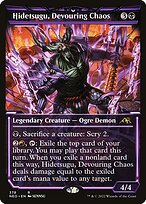 Hidetsugu, Devouring Chaos (Showcase) (NEO-378) - Kamigawa: Neon Dynasty: (Showcase)