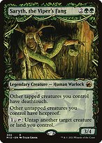 Saryth, the Viper's Fang (Showcase) (MID-304) - Innistrad: Midnight Hunt: (Showcase) Foil