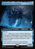 Fear of Sleep Paralysis (Extended Art) (DSC-043) - Duskmourn: House of Horror Commander: (Extended Art, enchantment)