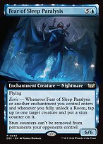 Fear of Sleep Paralysis (Extended Art) (DSC-043) - Duskmourn: House of Horror Commander: (Extended Art, enchantment)