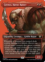 Grenzo, Havoc Raiser (Borderless) (CMM-677) - Commander Masters (Borderless) Foil
