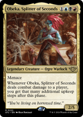 Obeka, Splitter of Seconds (PPOTJ-222) - Outlaws of Thunder Junction Promos Foil
