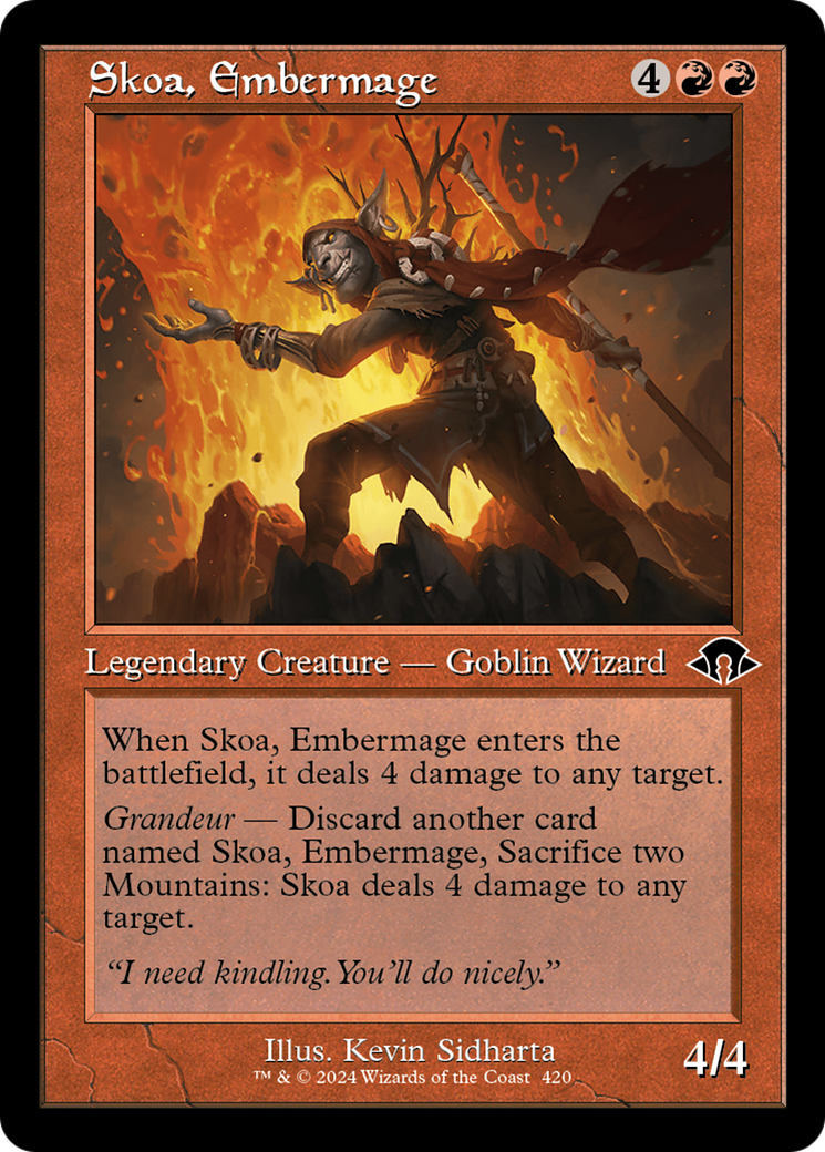 Skoa, Embermage (Retro Frame) (MH3-420) - Modern Horizons 3 Foil