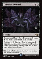 Demonic Counsel (PPDSK-092) - Duskmourn: House of Horror Promos Foil