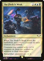 The Flesh Is Weak (Surge Foil) (40K-122) - Warhammer 40,000 Commander Foil