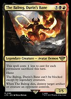 The Balrog, Durin's Bane (LTR-195) - The Lord of the Rings: Tales of Middle-earth Foil