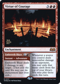 Virtue of Courage (PRE-157) - Wilds of Eldraine Promos Foil