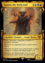 Sauron, the Dark Lord (Showcase Scrolls) (LTR-675) - The Lord of the Rings: Tales of Middle-earth: (Showcase) Foil