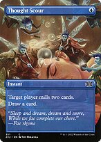 Thought Scour (Borderless) (2X2-351) - Double Masters 2022 Foil