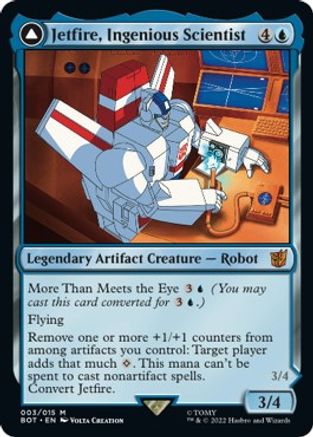 Jetfire, Ingenious Scientist (BOT-003) - Transformers: (convertdfc) Foil