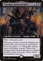 Timothar, Baron of Bats (Extended Art) (VOC-042) - Crimson Vow Commander: (Extended Art)