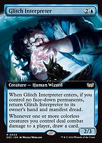 Glitch Interpreter (Extended Art) (DSC-044) - Duskmourn: House of Horror Commander: (Extended Art)