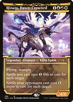 Hinata, Dawn-Crowned (Showcase) (NEO-398) - Kamigawa: Neon Dynasty: (Showcase) Foil